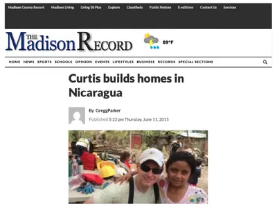 Matt Curtis, owner of Matt Curtis Real Estate Inc., has committed to improving housing for families in Nicaragua through his involvement with Giveback Homes. He donates funds to build a home for every 100 properties he sells, having already contributed to